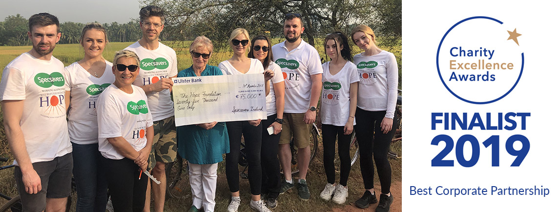 HOPE & Specsavers Shortlisted for Prestigious Award