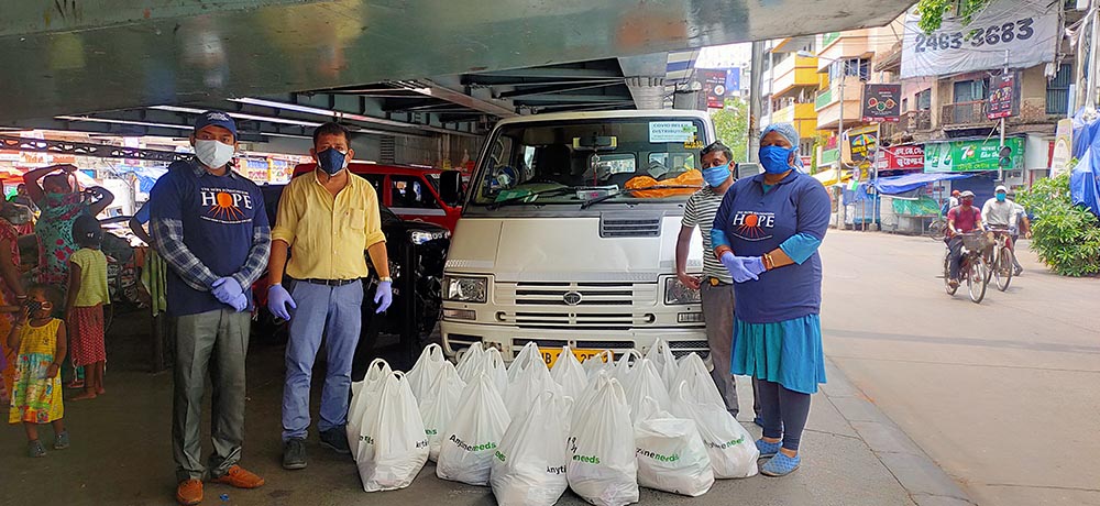 Food Distribution Begins