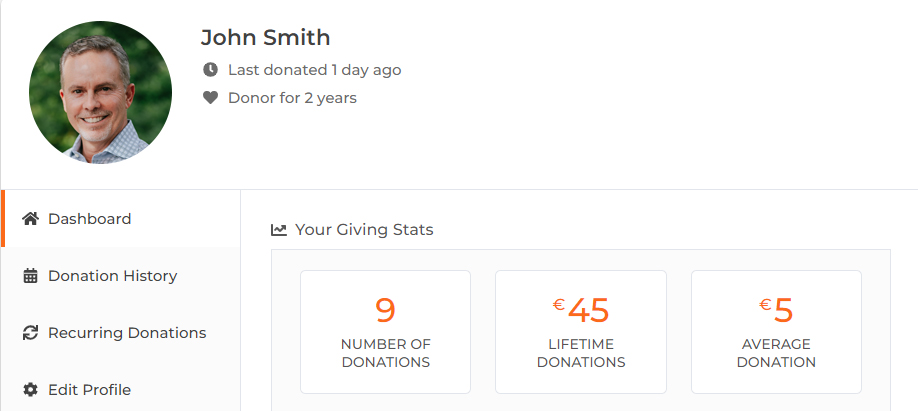 Donor Dashboard